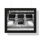 Detailed Window Carvings in Patan Nepal - Patan Nepal Durbar Square - Framed Photo Print