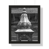Brass Temple Tower - Patan Nepal, Durbar Square - Framed Photo Print