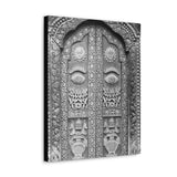 Stunning Brass Royal Palace Door - Patan Nepal, Durbar Square - Canvas Print