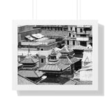 24 - Three Pagodas Roof Tops - Kathmandu, Nepal - Framed Photo Print