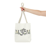 Spiritual Floral Tote Bag | OM Symbol Design