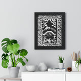Wood Carving Of Eye And Flowers - Patan Nepal, Durbar Square - Framed Photo Print