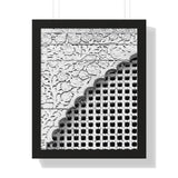 Traditional Nepalese Window Covering Design Detail - Patan Nepal Durbar Square - Framed Photo Print