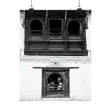 Day In The Life Through a Window, 1972 - Kathmandu, Nepal - Premium Poster Print