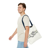 Spiritual Floral Tote Bag | OM Symbol Design