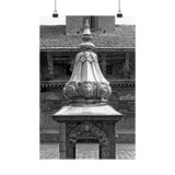 Brass Temple Tower - Patan Nepal, Durbar Square - Premium Poster Print