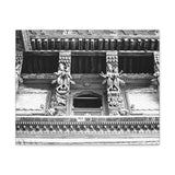 Detailed Window Carvings in Patan Nepal - Patan Nepal Durbar Square - Canvas Print