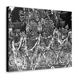 Interior walls of a temple in Patan, Neal, Durbar Square - Canvas Print