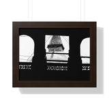 Bouddha Stupa Seen Through Window - Kathmandu Nepal - Framed Photo Print