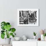 35 - Stone Horse At Royal Palace - Patan Nepal, Durbar Square - Framed Photo Print