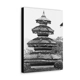 Traditional Round Pagoda Rooftop - Kathmandu, Nepal - Canvas Print