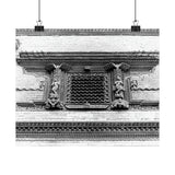 Traditional Newari Window - Patan Nepal, Durbar Square - Premium Poster Print