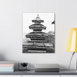 Traditional Round Pagoda Rooftop - Kathmandu, Nepal - Canvas Print