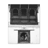 Day In The Life Through a Window, 1972 - Kathmandu, Nepal - Canvas Print