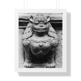 Female Cat Dragon Statue - Framed Photo PrintFemale Cat Dragon Statue - Framed Photo Print