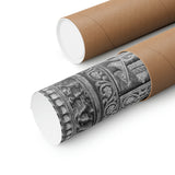 Stunning Brass Royal Palace Door - Patan Nepal, Durbar Square - Premium Poster Print