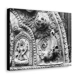 Carved Stone Fish - Patan Nepal, Durbar Square - Canvas Print