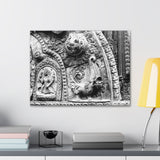 Carved Stone Fish - Patan Nepal, Durbar Square - Canvas Print