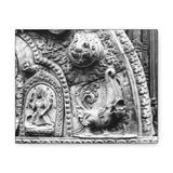 46 - Carved Stone Fish - Patan Nepal, Durbar Square - Canvas Print