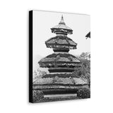 Traditional Round Pagoda Rooftop - Kathmandu, Nepal - Canvas Print