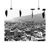 Window City View of Kathmandu in 1972 - Premium Poster Print