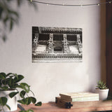 20 - Detailed Window Carvings in Patan Nepal - Patan Nepal Durbar Square - Premium Poster Print