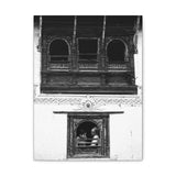 39 - Day In The Life Through a Window, 1972 - Kathmandu, Nepal - Canvas Print