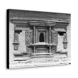 Ornate Hand Carved Window Treatment - Patan Durbar Square Nepal - Canvas Print