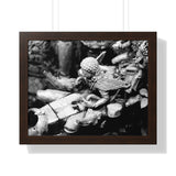 Spout At Royal Sunken Bath - Patan Nepal, Durbar Square - Framed Photo Print