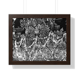 Interior walls of a temple in Patan, Neal, Durbar Square - Framed Photo Print