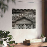 27 - Beautiful Carved and Painted Window Covering - Patan Nepal, Durbar Square - Premium Poster Print