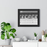 Royal Palace Hallway with Wall Paintings - Patan Nepal - Framed Photo Print