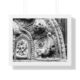 Carved Stone Fish - Patan Nepal, Durbar Square - Framed Photo Print