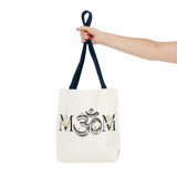 Spiritual Floral Tote Bag | OM Symbol Design