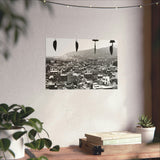 Window City View of Kathmandu in 1972 - Premium Poster Print