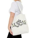 Spiritual Floral Tote Bag | OM Symbol Design