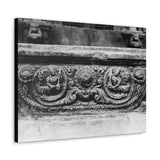 Intricate stone carved railing - Canvas Print