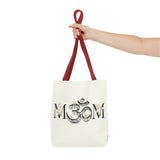 Spiritual Floral Tote Bag | OM Symbol Design