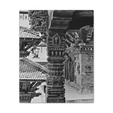 Single Stone Column Carving - Patan Nepal, Durbar Square - Canvas Print