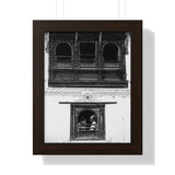 Day In The Life Through a Window, 1972 - Kathmandu, Nepal - Framed Photo Print