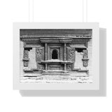 Ornate Hand Carved Window Treatment - Patan Durbar Square Nepal - Framed Photo Print
