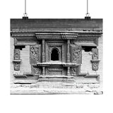 Ornate Hand Carved Window Treatment - Patan Durbar Square Nepal - Premium Poster Print