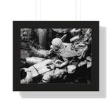 Spout At Royal Sunken Bath - Patan Nepal, Durbar Square - Framed Photo Print