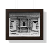 Ornate Hand Carved Window Treatment - Patan Durbar Square Nepal - Framed Photo Print