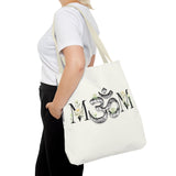 Spiritual Floral Tote Bag | OM Symbol Design