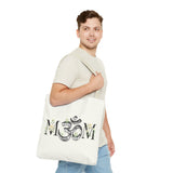 Spiritual Floral Tote Bag | OM Symbol Design