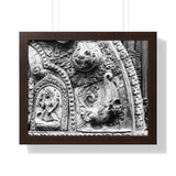 Carved Stone Fish - Patan Nepal, Durbar Square - Framed Photo Print