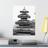 Traditional Round Pagoda Rooftop - Kathmandu, Nepal - Premium Poster Print