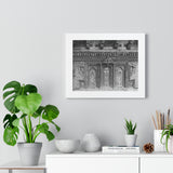 Wood Door Tryptic - Patan Nepal Durbar Square - Framed Print