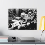 Spout At Royal Sunken Bath - Patan Nepal, Durbar Square - Canvas Print